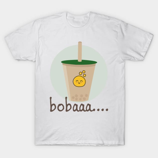 Boba bubbles tea T-Shirt by aon